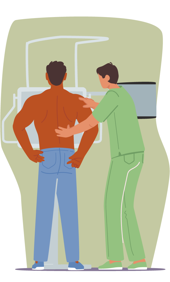 Dr. Ortega conducting an executive physical